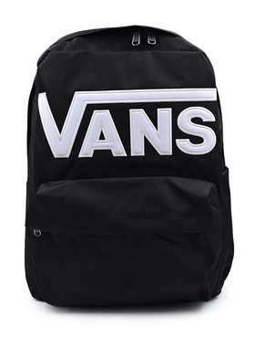 Vans范斯男女情侣背包双肩包黑色经典LOGO大容量书包VN000H4ZBLK