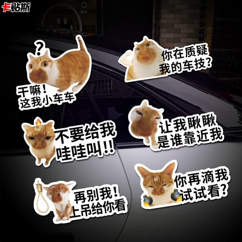 干嘛这我小车车贴纸创意车尾磁吸