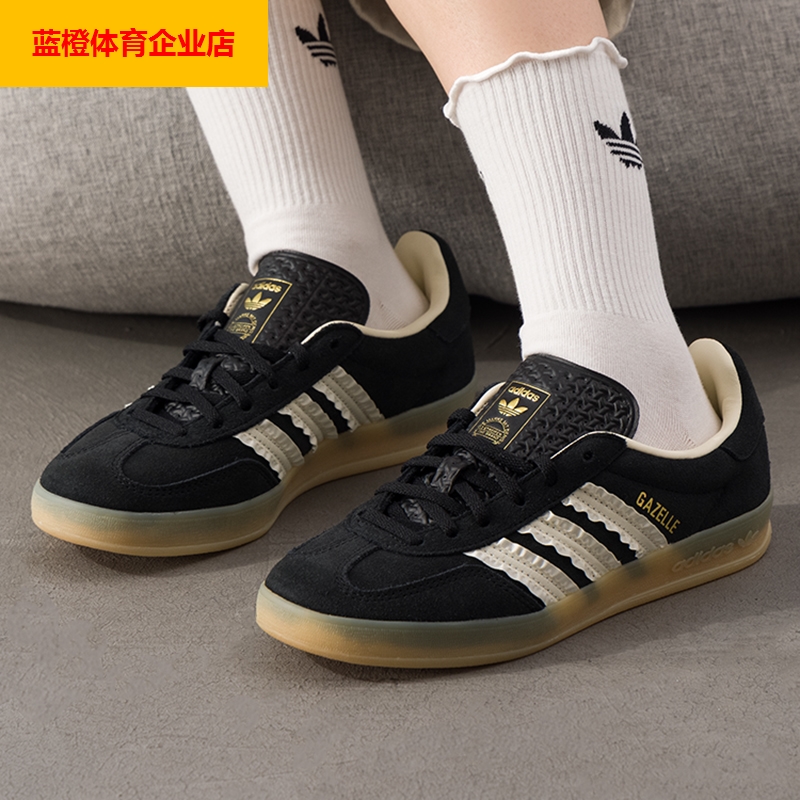 阿迪达斯三叶草女鞋秋季新款马思纯同款经典运动板鞋德训鞋JS1412