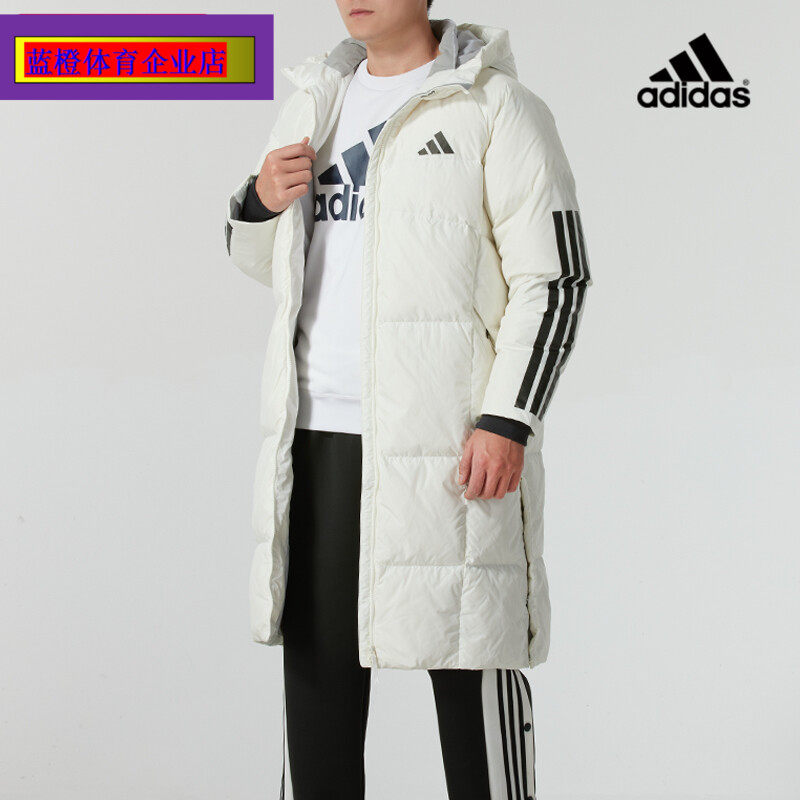 阿迪达斯男装女装 24冬季新款运动服加厚保暖外套休闲长款JG3838