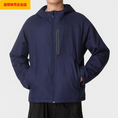 UA男装棉服外套冬季款连帽