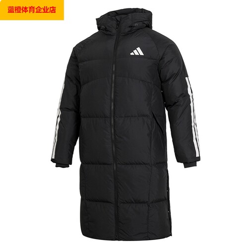 男装运动服长款羽绒连帽保