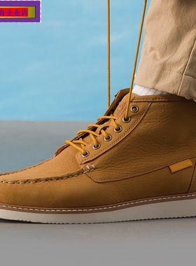 Timberland小麦色中帮靴男秋季新款户外休闲鞋复古运动鞋A6AZE754