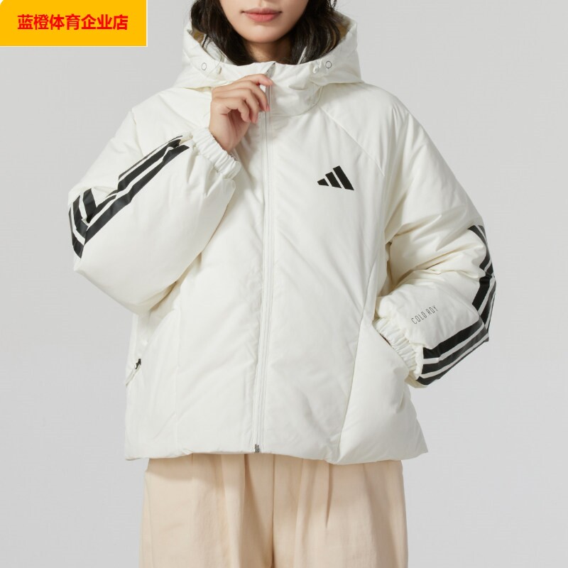 女装运动服羽绒连帽短款户