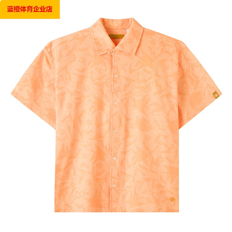 Timberland短袖衬衫男装翻领休闲T恤宽松运动服半袖A6J67A3Q