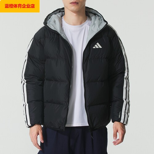 男装运动服双面穿连帽鸭绒