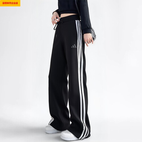 运动裤女2026新款三条杠针