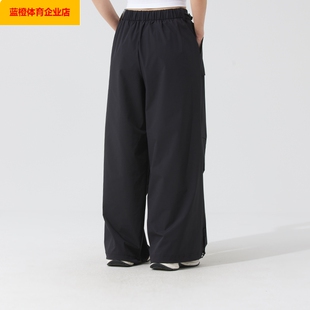 阿迪达斯梭织长裤女裤新款宽松直筒裤复古机能风休闲JZ2171