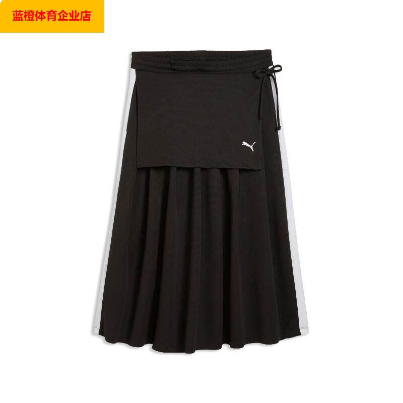 PUMA半身裙女2026新款休闲裙透气裙子复古运动裙中长裙639895