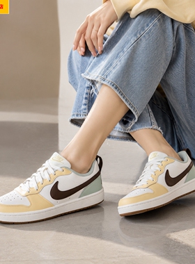 NIKE女鞋2026夏季新款COURT板鞋黄绿色运动休闲鞋HV1804