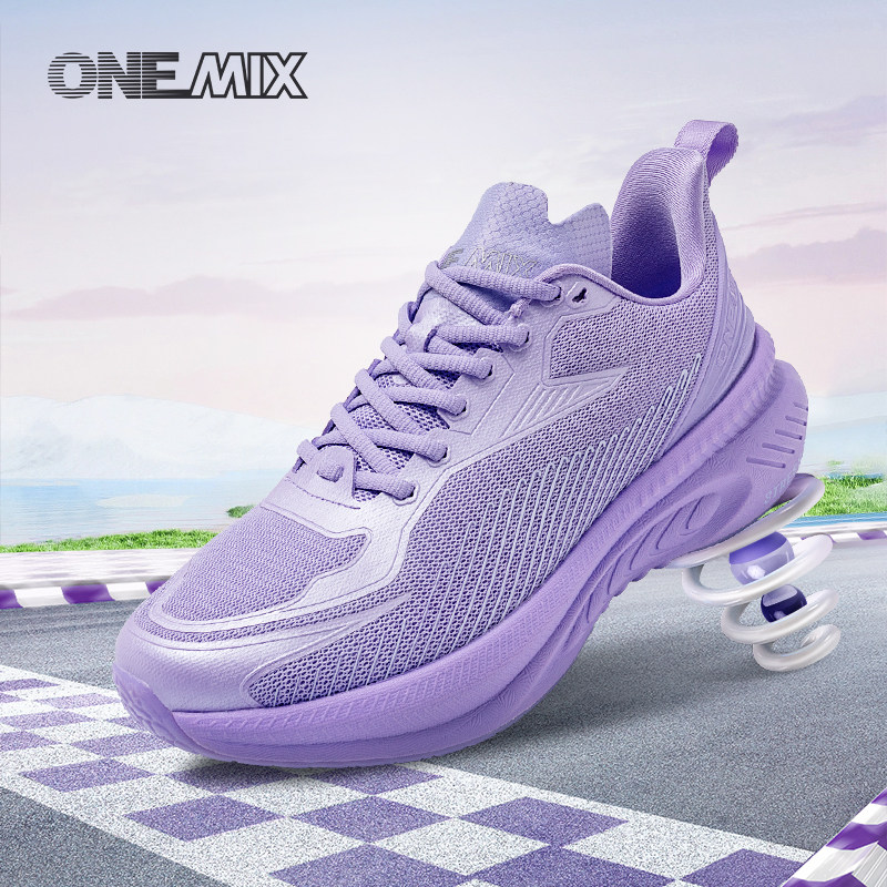 缓震防滑轻便系带跑步鞋