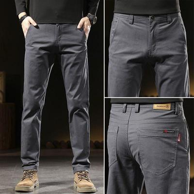 休闲裤男秋冬款修身商务直