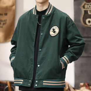 轻奢大牌情侣款棒球服2024新款男士飞行员夹克外套春秋高级感衣服