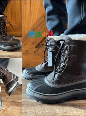 正品现货 SOREL 冰熊 Caribou WL 抗严寒防滑防水雪地靴羊毛内胆