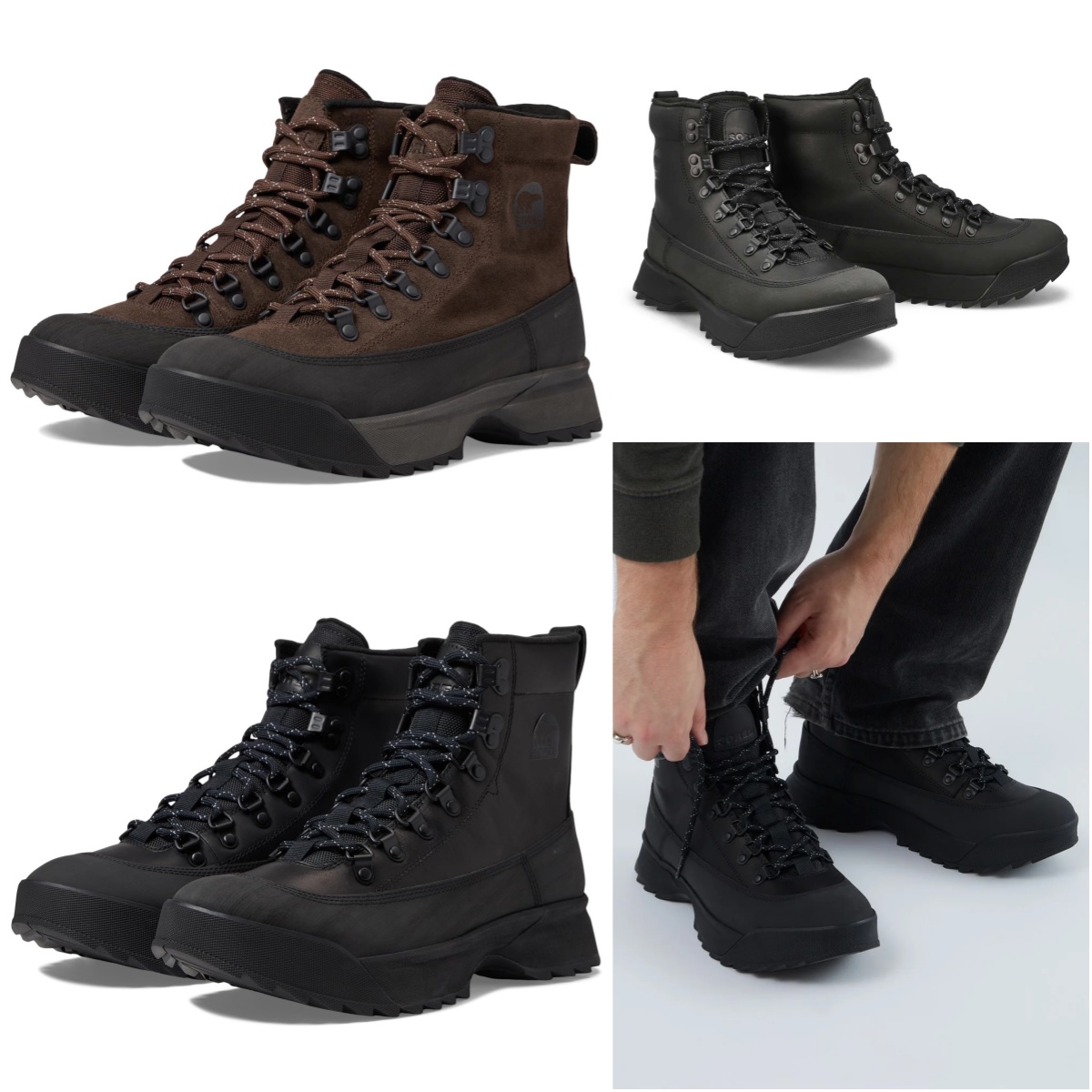 SOREL冰熊工装靴短靴雪地靴