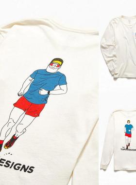 TOPO DESIGNS 户外运动跑步骑行徒步山系露营攀岩有机棉长袖T恤