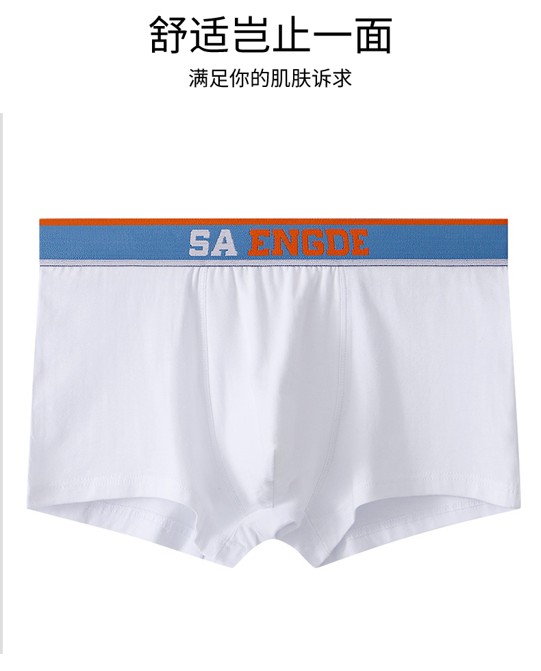 纯棉新款潮流夏季平角男士内裤