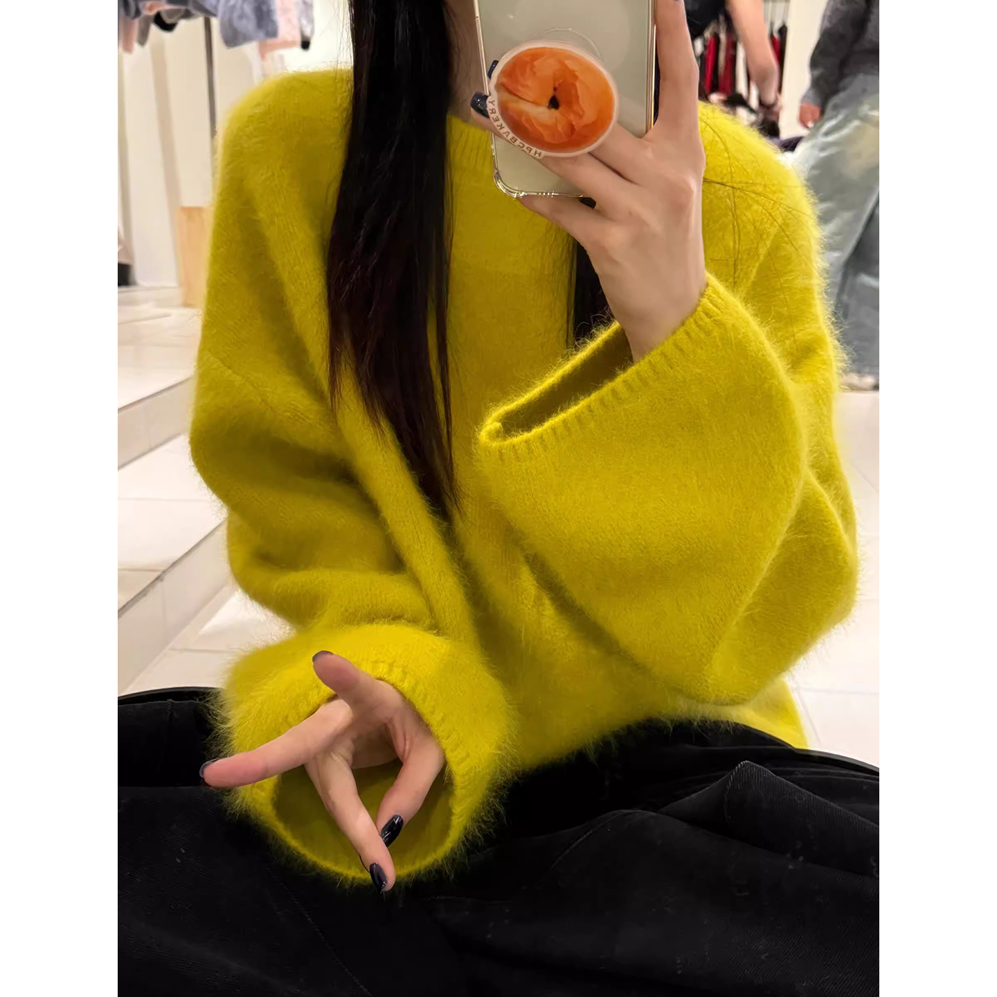 慵懒风奶fufu显白软糯针织衫毛衣