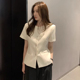 小香风粗花呢短外套女装 夏季 新款 法式 复古高级感气质名媛短袖 上衣