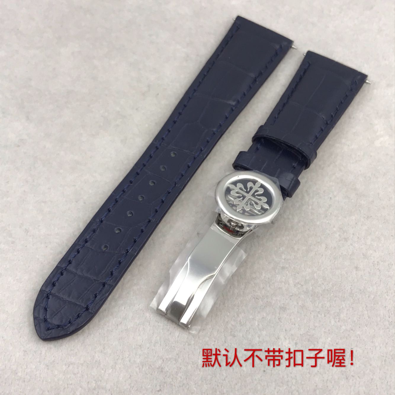 卓越表行 适配原装PP百达翡丽古典表系列4897G美洲鳄鱼皮表带20mm