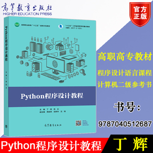包邮正版高教版 Python程序设计教程 丁辉主编 高等教育出版社9787040512687高等职业院校Python程序设计语言课程教材教学参考书