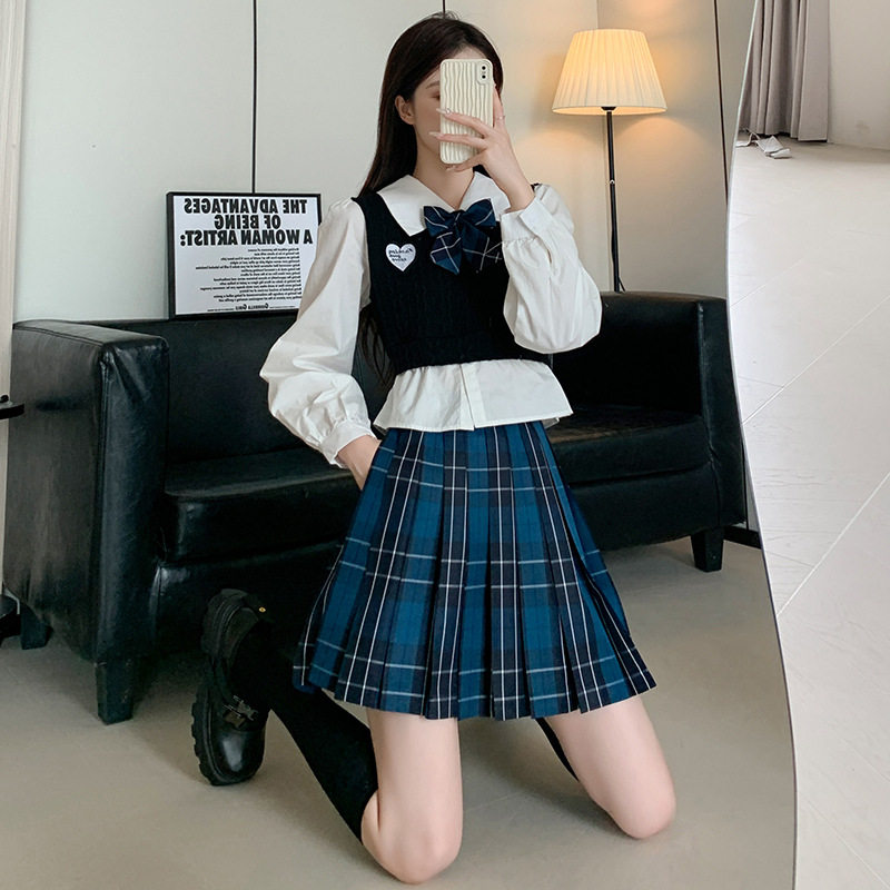 jk格子裙正统日系学院风学院风半身裙