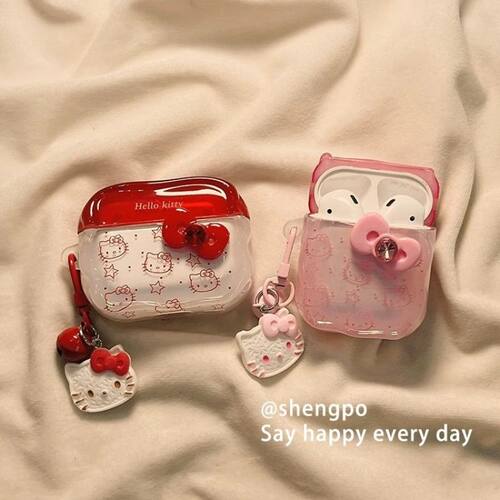 ins风可爱hellokitty适用airpodspro2苹果无线蓝牙耳机壳airpods4