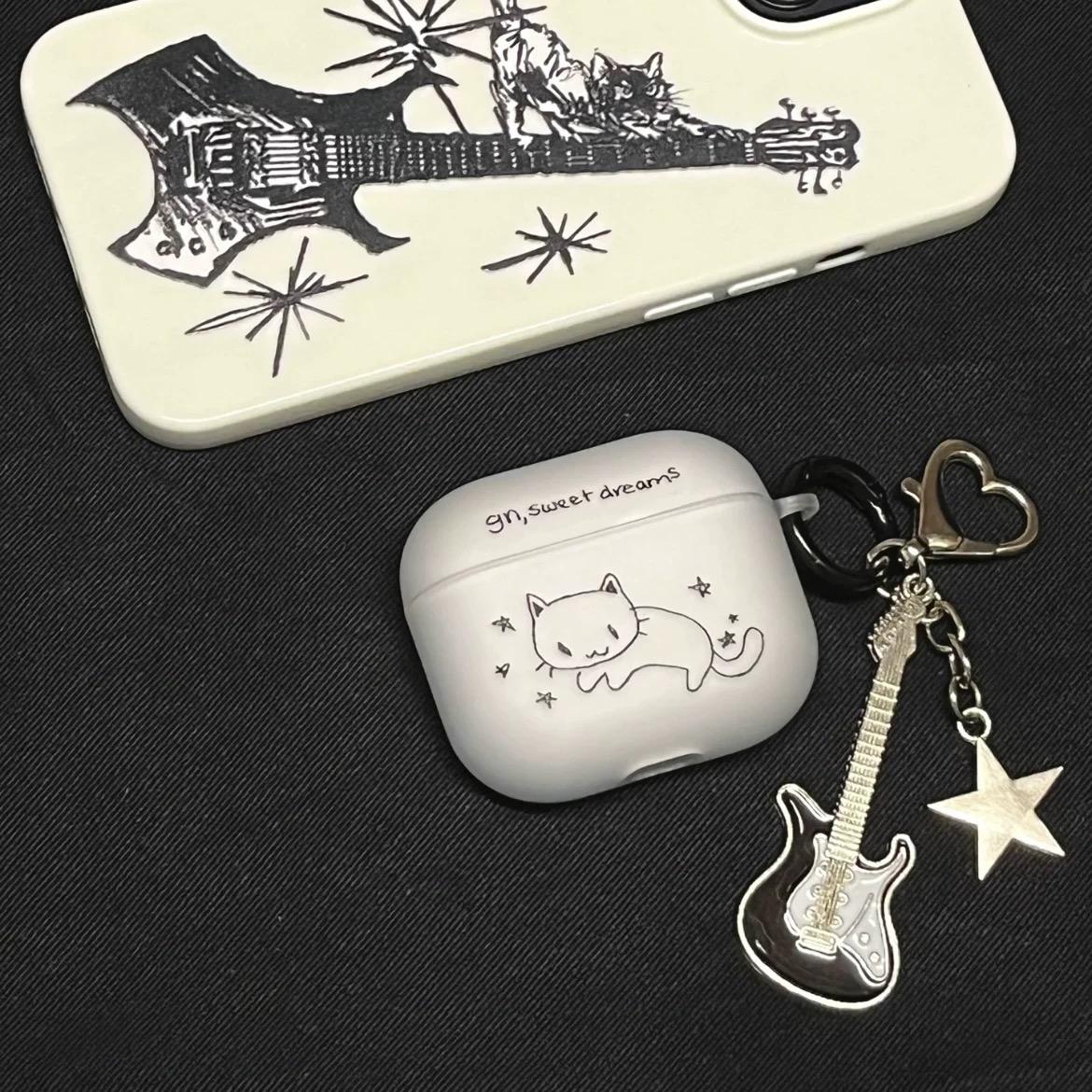 星星猫咪适用airpods pro2保护套苹果2/3代防摔pro耳机壳4代磨砂