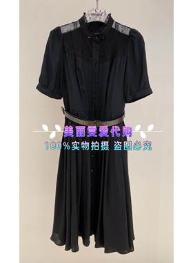 2024秋装BORAAKSU宝莱阿卡苏B1EFW61750优雅小黑裙