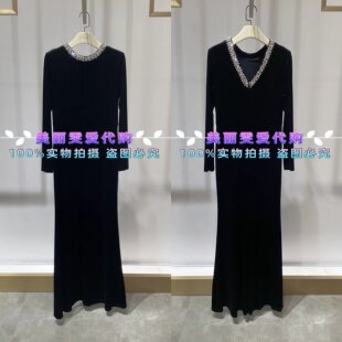 2026春款MARYLING玛俪琳A1GAW68040丝绒礼服裙