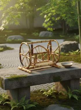 竹根摇椅迷你桌面小摆件长20宽12高15cm尺寸以实物为准量大可谈