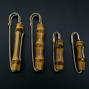 竹根竹鞭工艺品竹别针竹节扣竹根纽扣DIY手袋配件竹节包满100包邮