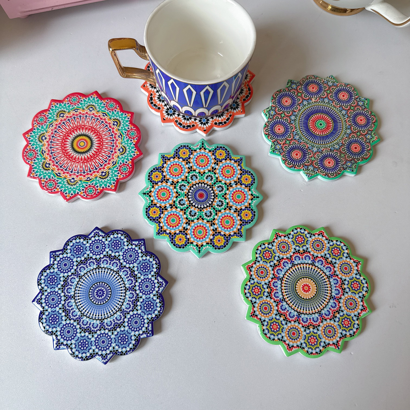 异域民族风创意隔热杯垫