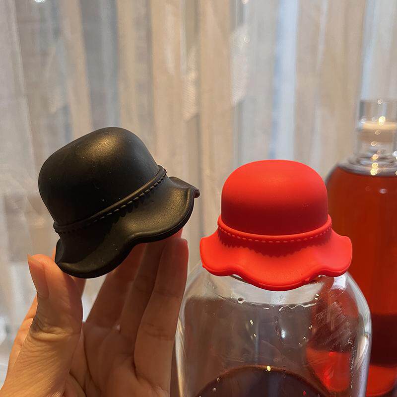 家用硅胶帽子红酒塞厨房保鲜密封瓶盖创意通用太阳帽葡萄酒酒瓶塞