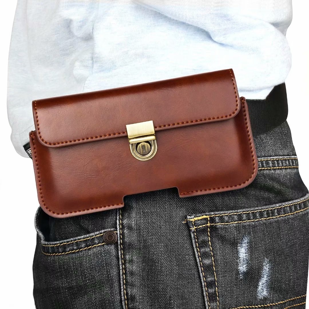 穿皮带男子手机包