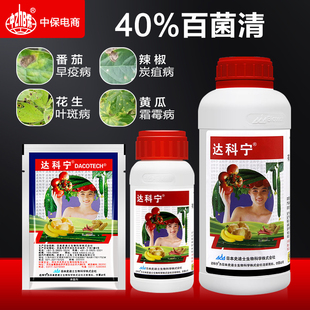 日本 达科宁 40%百菌清 黄瓜霜霉早晚疫叶霉炭疽叶斑病农药杀菌剂