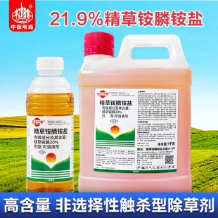 21.9%精草铵膦铵盐精草胺磷 非耕地荒地杂草小飞蓬牛筋草除草剂