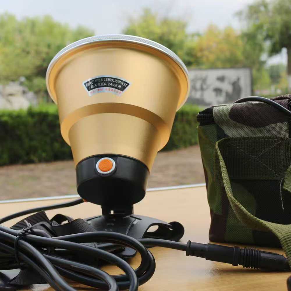 强光头灯超亮远射大功率充电停电户外家用led照明16核分体头灯