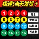 pvc防水不干胶号码 贴圆形数字贴纸自粘编号桌号活动选手标签定制