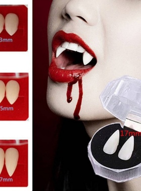 Vampire Teeth Dentures Zombie False Tooth Ghost Devil Fangs