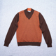 公价4950元 意大利产秋冬V领纯羊毛针织衫 优雅绅士