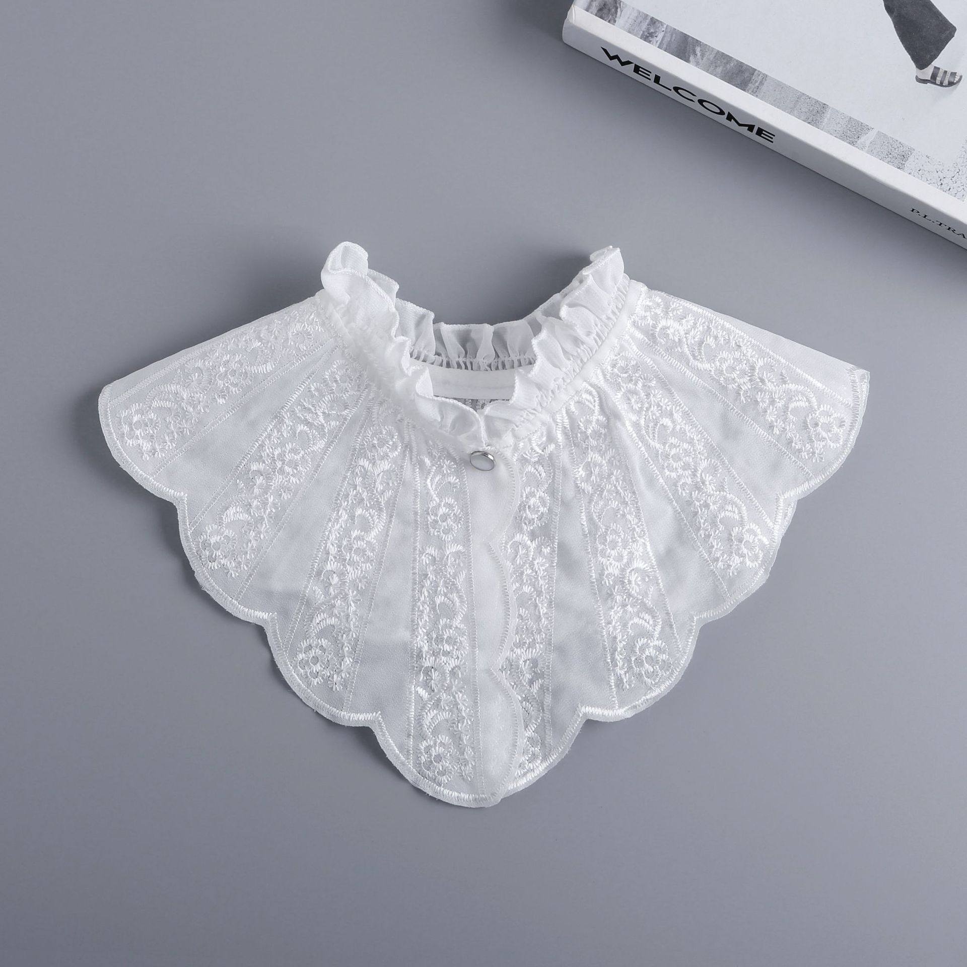 木耳花边假领子温柔刺绣洛丽塔立领装饰披肩领口配饰护颈假衣领女,服饰配件/皮带/帽子/围巾,假领,淘宝优惠券,粉丝福利购,淘宝优惠卷