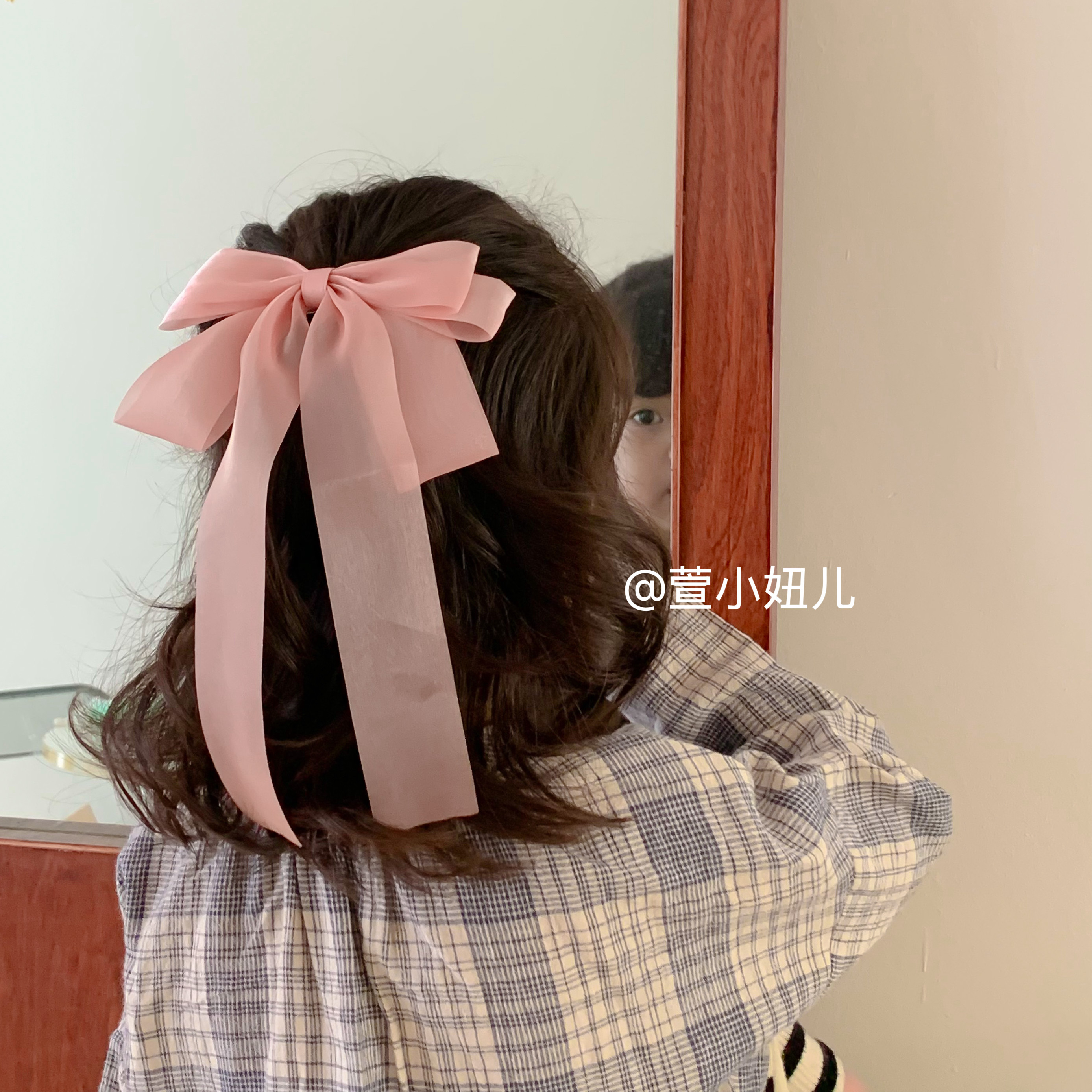 手作仙蝴蝶结发夹女儿童后脑勺发饰韩版女宝宝公主发卡小女孩头饰
