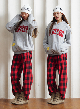 Babefish onze定制贴布刺绣澳洲绒美式街头保暖加绒连帽卫衣外套