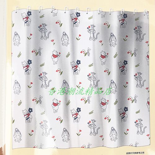 迪士尼维尼熊防霉速干浴帘