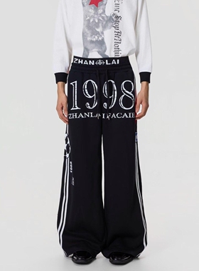 GameOne 25SS 少林絕倫 美式复古嘻哈亚文化滑板oldschool运动裤