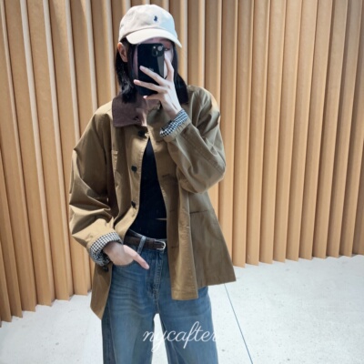 【念念】nycafter 【中长款】巴恩风高密斜纹棉斜纹外套250718