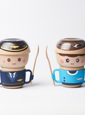 原厦航联名款儿童餐具套装壳氏唯husk'sware稻壳材质健康环保