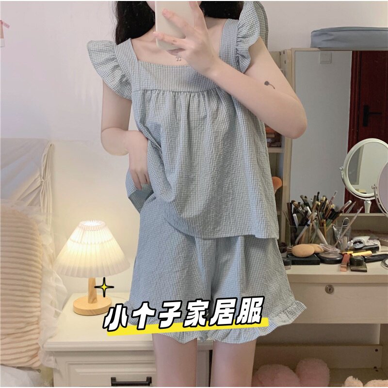 夏季莫代尔凉感无袖短裤睡衣女