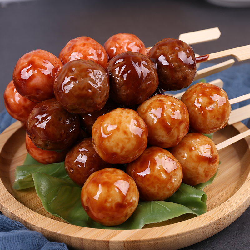 丸子烧烤串食物模型过家家玩具图片